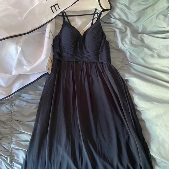 AZAZIE Blake Bridemaid Dress Dark Navy A10 - Picture 1 of 9